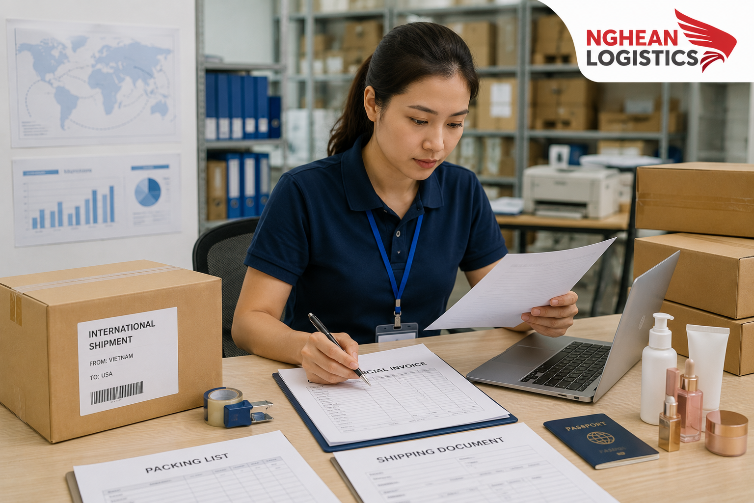 Gửi mỹ phẩm đi Mỹ cần chuẩn bị những gì?