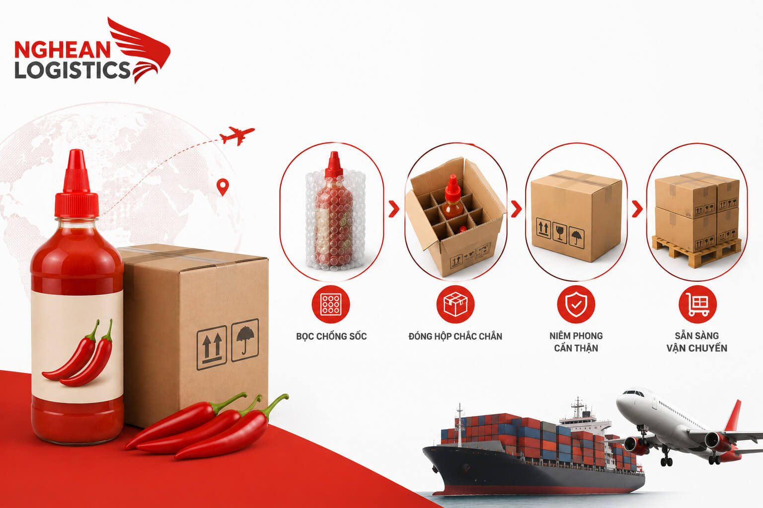 Gửi tương ớt đi nước ngoài: Những lưu ý khi vận chuyển Gửi tương ớt đi nước ngoài: Những lưu ý khi vận chuyển