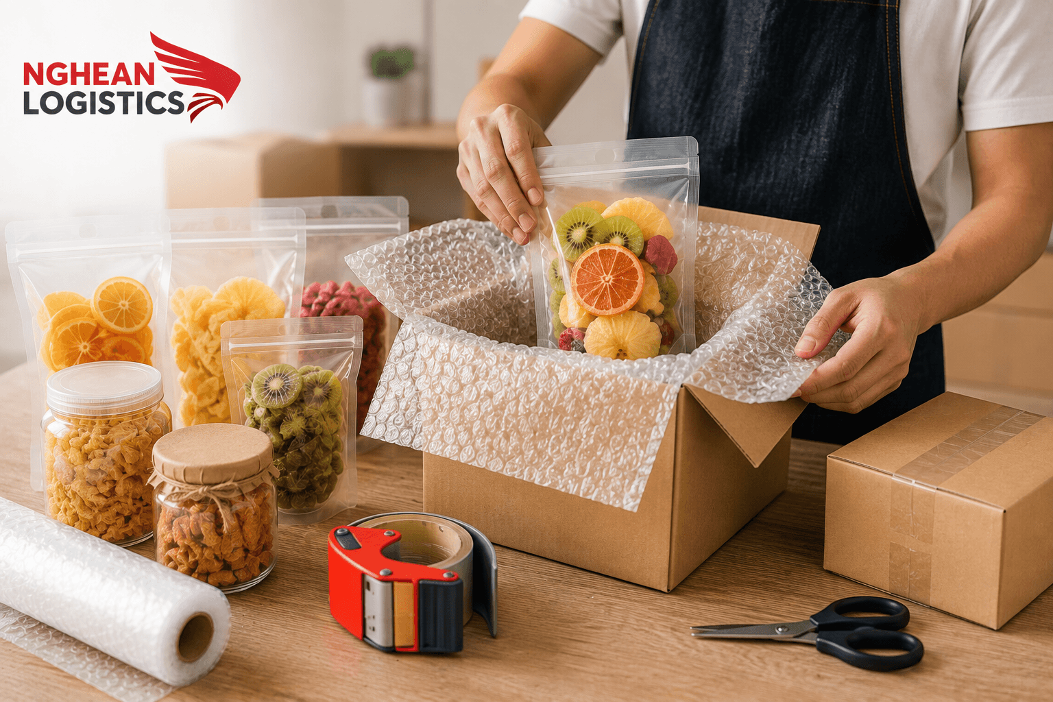 Gửi mứt trái cây đi Mỹ: Cách đóng gói tránh hư hỏng Gửi mứt trái cây đi Mỹ: Cách đóng gói tránh hư hỏng
