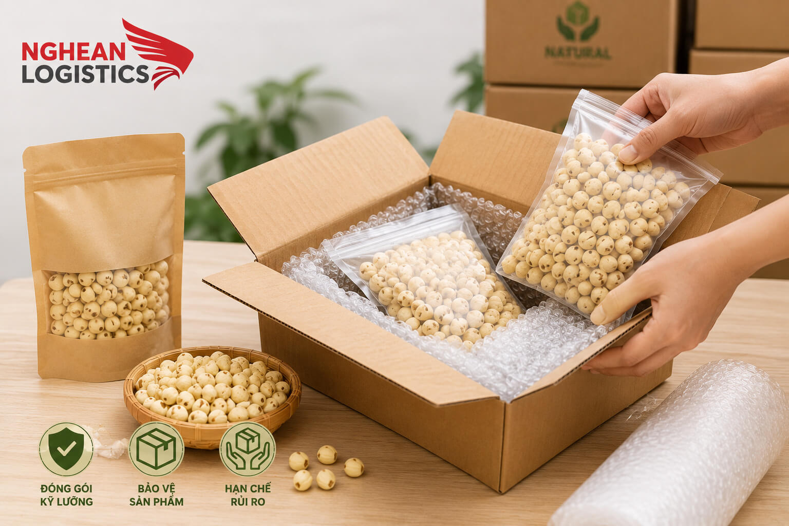 Gửi hạt sen khô đi Canada: Quy định và cách đóng gói Gửi hạt sen khô đi Canada: Quy định và cách đóng gói