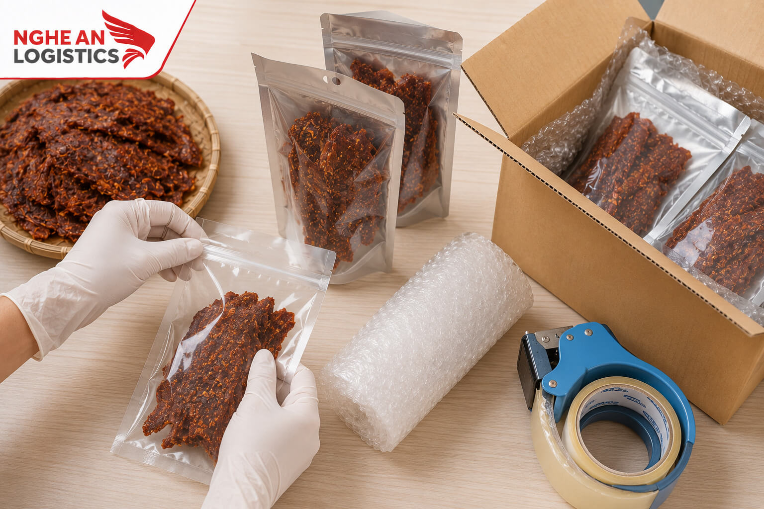 Gửi khô bò đi nước ngoài như thế nào?