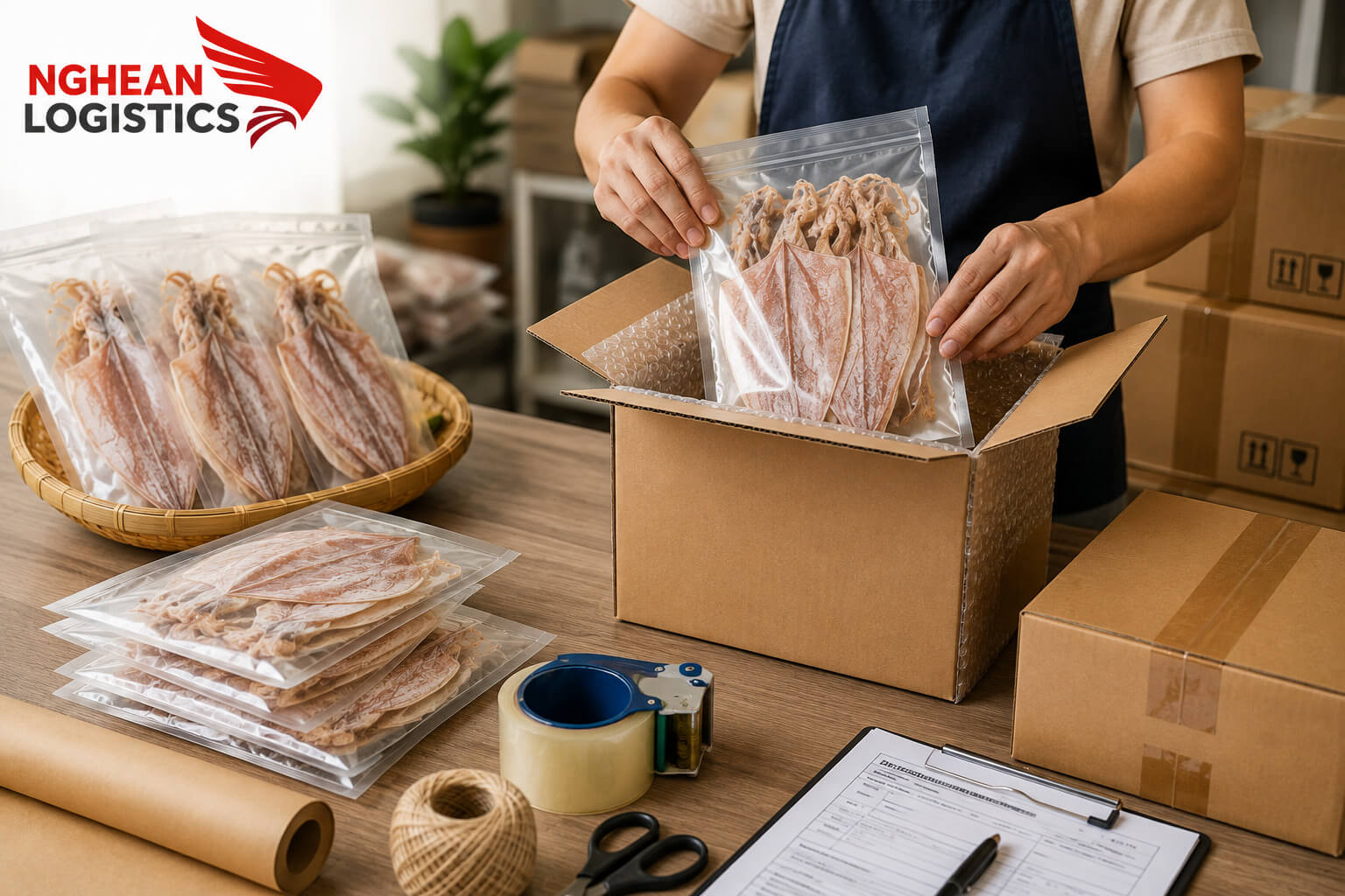 Gửi mực khô đi nước ngoài cần chuẩn bị những gì?