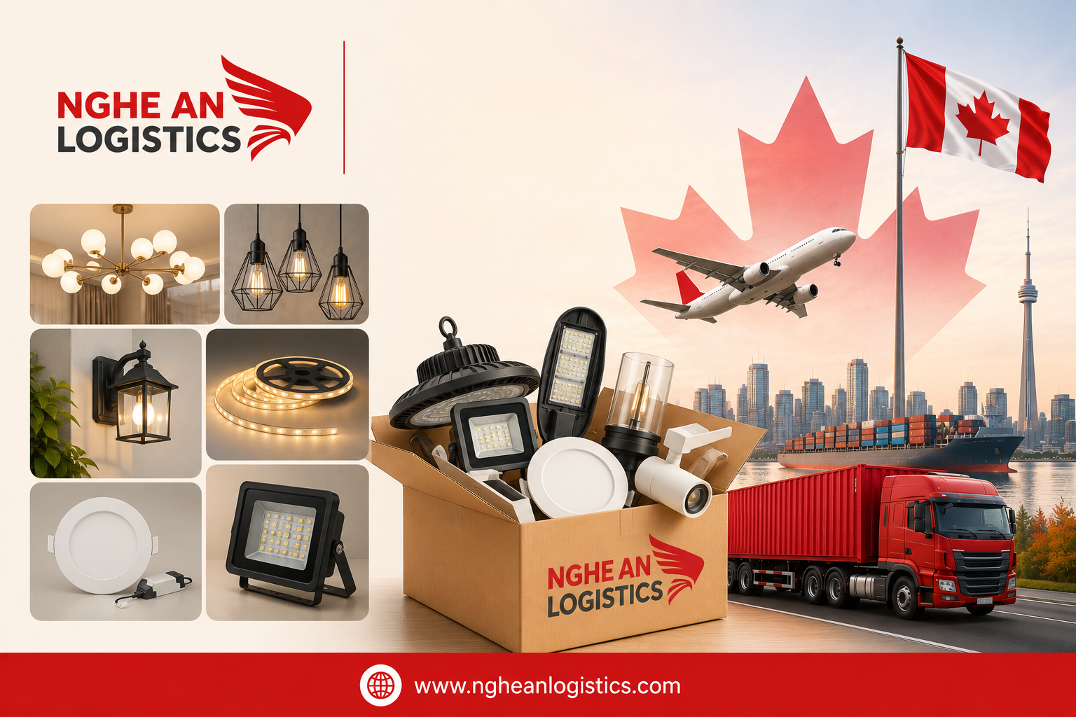 Gửi đèn trang trí đi Canada: Cách vận chuyển an toàn