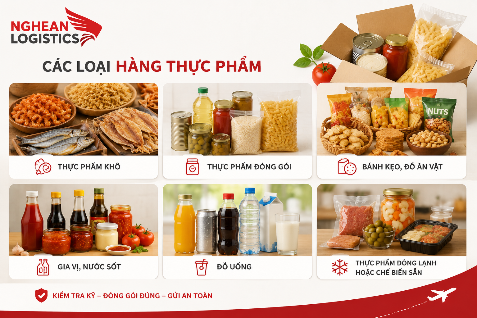 Hàng thực phẩm cần kiểm tra những yêu cầu nào trước khi gửi? Hàng thực phẩm cần kiểm tra những yêu cầu nào trước khi gửi?