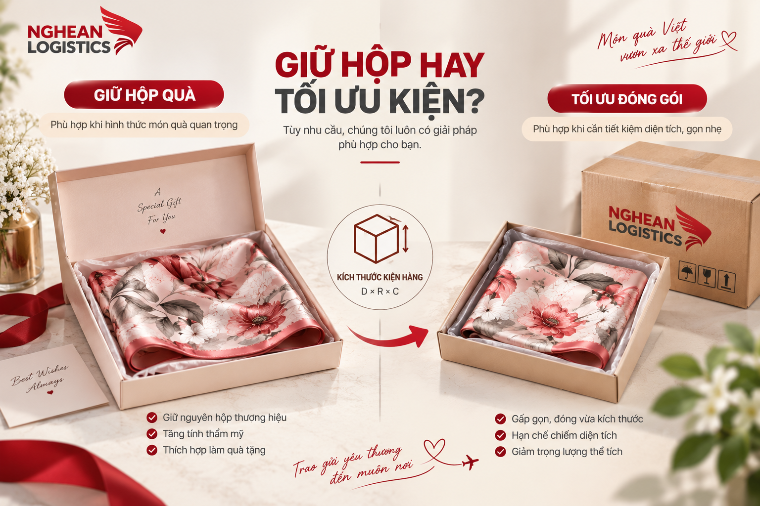 Gửi khăn lụa đi nước ngoài làm quà: Làm sao đóng gọn mà vẫn giữ đẹp? Gửi khăn lụa đi nước ngoài làm quà: Làm sao đóng gọn mà vẫn giữ đẹp?