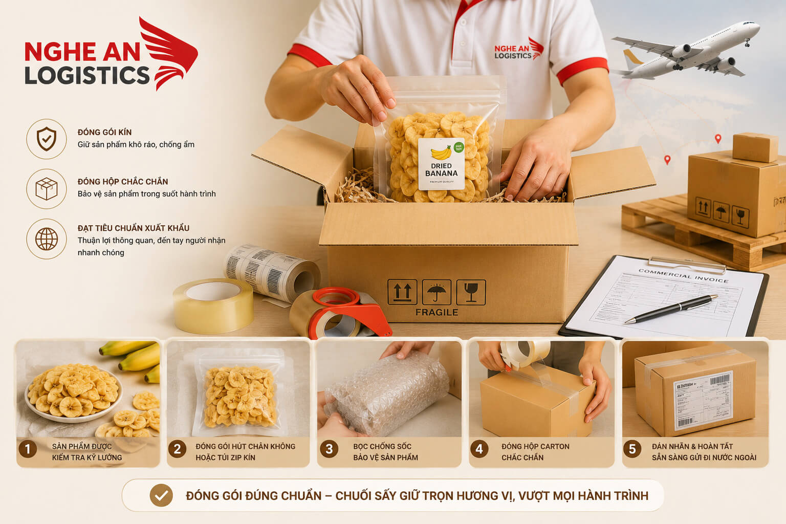 Gửi chuối sấy đi nước ngoài cần chuẩn bị gì? Gửi chuối sấy đi nước ngoài cần chuẩn bị gì?