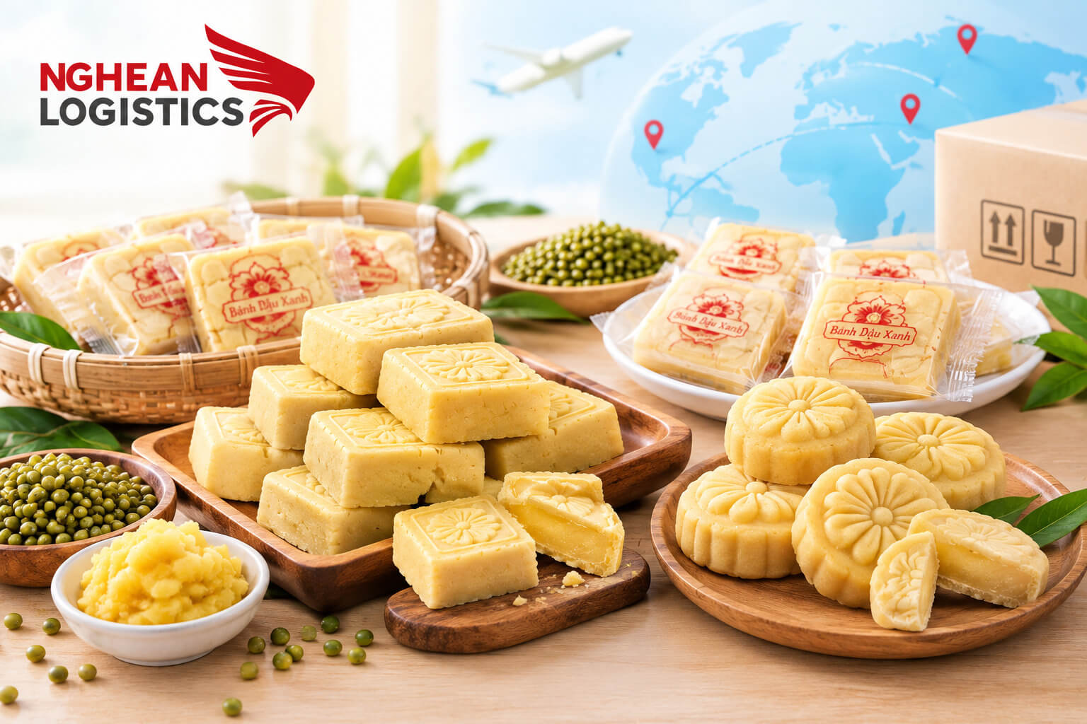 Gửi bánh đậu xanh đi nước ngoài có được không?