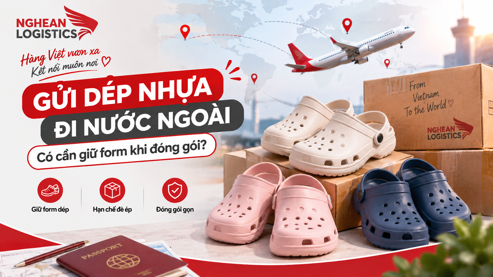 Gửi dép nhựa đi nước ngoài: Có cần giữ form khi đóng gói?