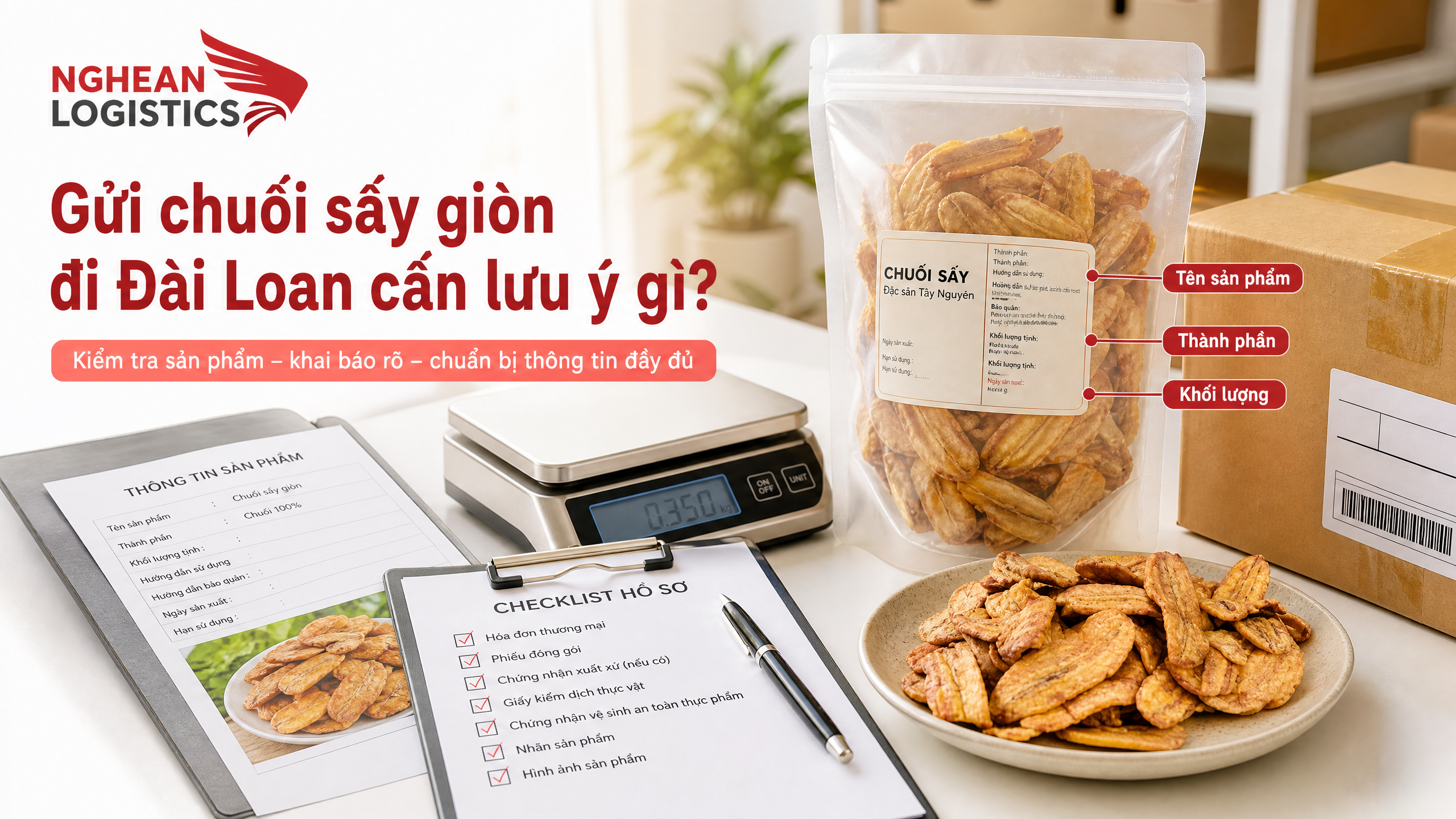Gửi chuối sấy giòn đi Đài Loan Gửi chuối sấy giòn đi Đài Loan